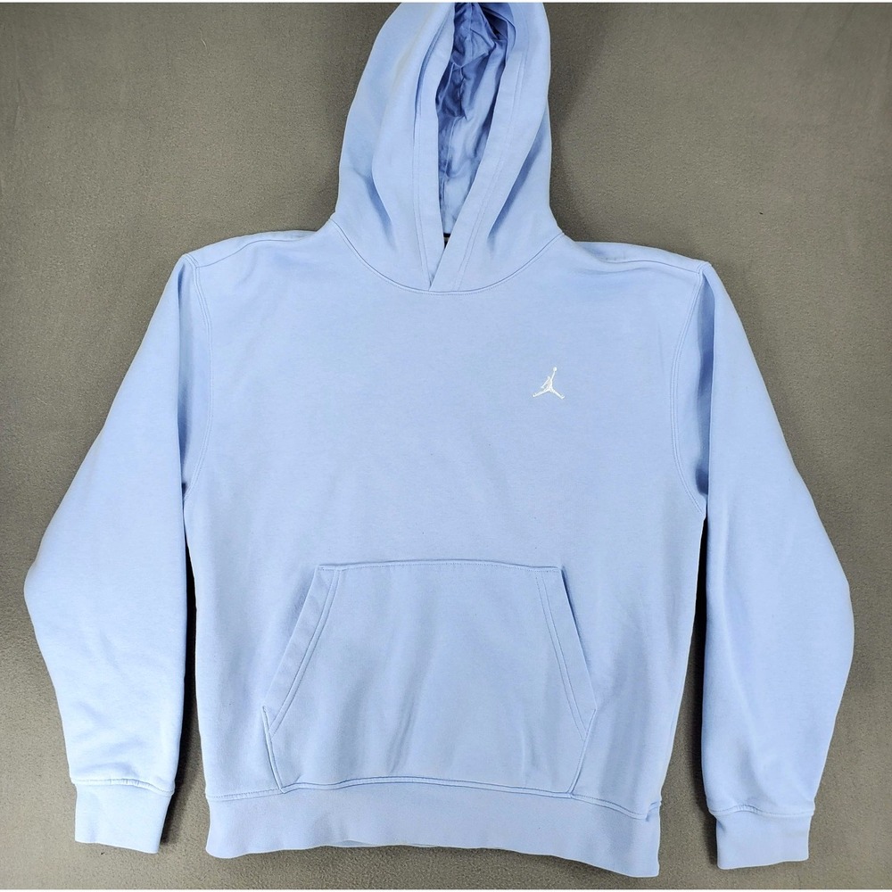 Nike Jordan Essentials Sz M Men's‎ Fleece Pullover Hoodie UNC Blue FJ7774 425